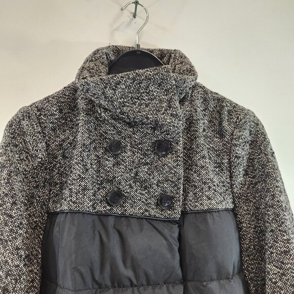 S. Oliver Snap / Button Puffer Jacket Quilted Black Ladies Size 10 - Picture 4 of 10